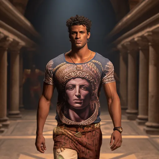 Samson in a fashion show