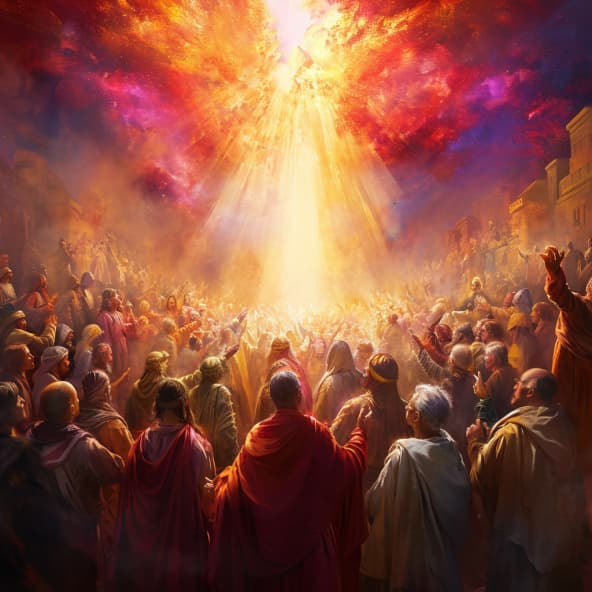 Skutky apoštolov 2 - Príchod Svätého Ducha na sviatok Zoslania Ducha Svätého