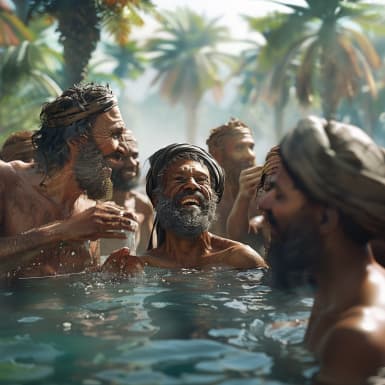 Faptele Apostolilor 8:38 - A poruncit să stea carul, s'au pogorît amîndoi în apă, şi Filip a botezat pe famen.