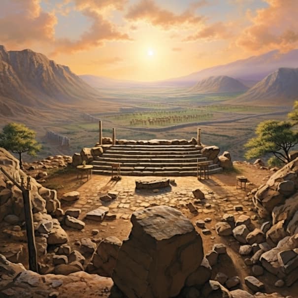 申命記 27 - 不従順に対する祭壇と呪い