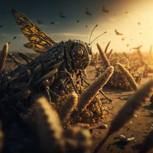 Исход 10 - Восьмая и девятая чума: сверчок и тьма