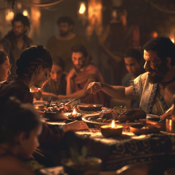 שמות 12:8 - וְאָכְלוּ אֶת־הַבָּשָׂר בַּלַּיְלָה הַזֶּה צְלִי־אֵשׁ וּמַצֹּות עַל־מְרֹרִים יֹאכְלֻהוּ׃