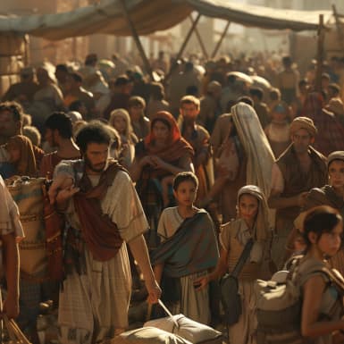 Исход 13:20 - И двинулись сыны Израилевы из Сокхофа и расположились станом в Ефаме, в конце пустыни.