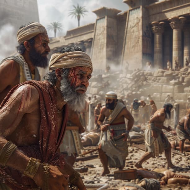 שמות 1:11 - וַיָּשִׂימוּ עָלָיו שָׂרֵי מִסִּים לְמַעַן עַנֹּתֹו בְּסִבְלֹתָם וַיִּבֶן עָרֵי מִסְכְּנֹות לְפַרְעֹה אֶת־פִּתֹם וְאֶת־רַעַמְסֵס׃