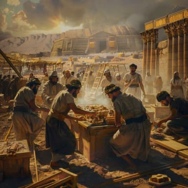 שמות 26:1 - וְאֶת־הַמִּשְׁכָּן תַּעֲשֶׂה עֶשֶׂר יְרִיעֹת שֵׁשׁ מָשְׁזָר וּתְכֵלֶת וְאַרְגָּמָן וְתֹלַעַת שָׁנִי כְּרֻבִים מַעֲשֵׂה חֹשֵׁב תַּעֲשֶׂה אֹתָם׃