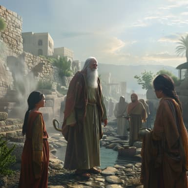 שמות 2:16 - וּלְכֹהֵן מִדְיָן שֶׁבַע בָּנֹות וַתָּבֹאנָה וַתִּדְלֶנָה וַתְּמַלֶּאנָה אֶת־הָרְהָטִים לְהַשְׁקֹות צֹאן אֲבִיהֶן׃