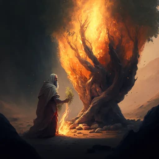 Исход 3 - Бог зовет Моисея у горящего куста