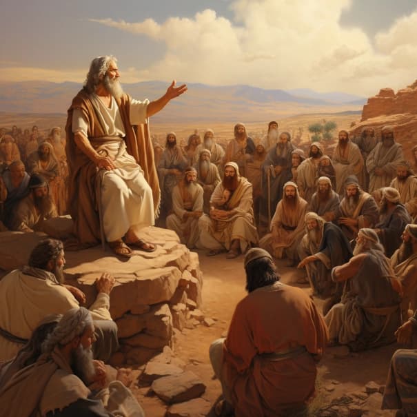 Исход 33 - Моисей прошествует за израильтянами