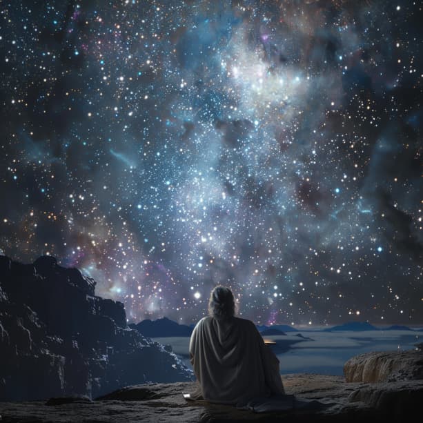 Genesis 15:5 - I vyvedl jej ven a řekl: Vzhlédniž nyní k nebi, a sečti hvězdy, budeš-li je však moci sčísti? Řekl mu ještě: Tak bude símě tvé.