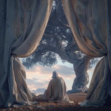 Genesis 18:1 - Ukázal se pak jemu Hospodin v rovině Mamre; a on seděl u dveří stanu, když veliké horko na den bylo.