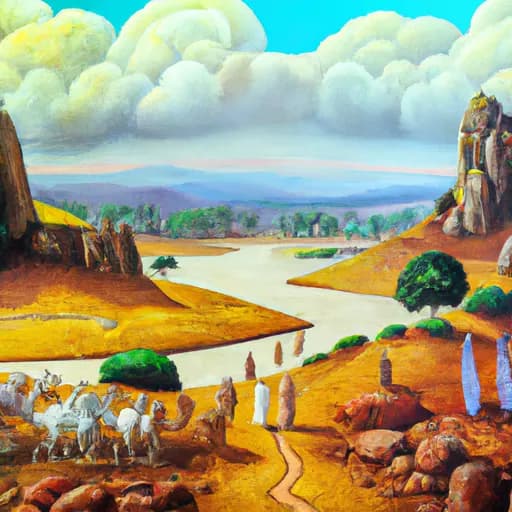 Genesis 2:13 - Jméno pak druhé řeky Gihon, ta obchází všecku zemi Chus.