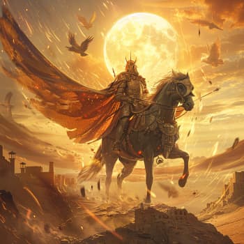 Ézsaiás 41:2 - Ki támasztá fel [azt] keletrõl, a kit igazságban hív az õ lábához? A népeket kezébe adja és királyok felett uralkodóvá teszi, kardjával mint port szórja szét, mint repülõ polyvát kézíve által!