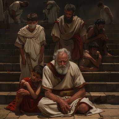 利未记 10:6 - 摩西对亚伦和他儿子以利亚撒、以她玛说:「不可不蒙着头,也不可撕裂衣裳,免得你们死亡,又免得 耶和华向会众发怒;只要你们的弟兄以色列全家为 耶和华所发的火哀哭。