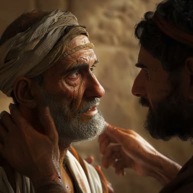 利未记 13:2 - 「人的肉皮上若长了疖子，或长了癣，或长了火斑，在他肉皮上成了大痲疯的灾病，就要将他带到祭司亚伦或亚伦作祭司的一个子孙面前。