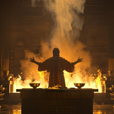 Левит. 3:7 - Если из овец приносит он жертву свою, пусть представит ее пред Господа,