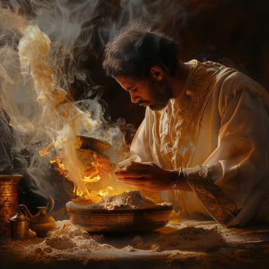 Левит. 5:11 - Если же он не в состоянии принести двух горлиц илидвух молодых голубей, пусть принесет за то, что согрешил, десятую часть ефы пшеничной муки в жертву за грех; пусть не льет на нее елея, и ливана пусть не кладет на нее, ибо это жертва загрех;