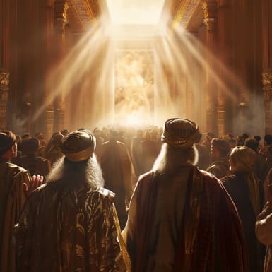 Levítico 9:23 - Y entraron Moisés y Aarón en el tabernáculo del testimonio; y salieron, y bendijeron al pueblo: y la gloria de Jehová se apareció á todo el pueblo.