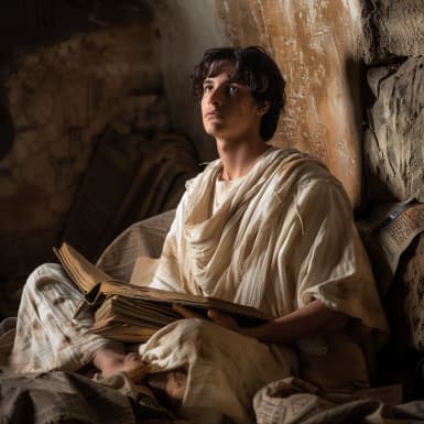 Evangelium podle Marka 10:17 - Potom když vyšel na cestu, přiběhl jeden, a poklekna před ním, otázal se ho, řka: Mistře dobrý, co učiním, abych života věčného dědičně došel?