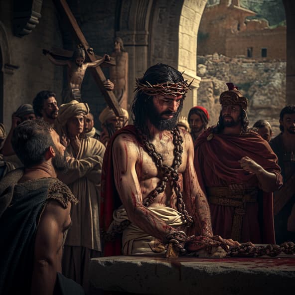 Evangelium podle Marka 15 - Ježíš před Pilátem a Ukřižování