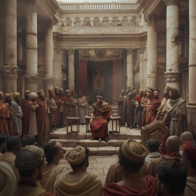 Evangelium podle Marka 15:1 - A hned ráno uradivše se přední kněží s staršími a s zákoníky i se vším shromážděním, svázavše Ježíše, vedli jej a dali Pilátovi.