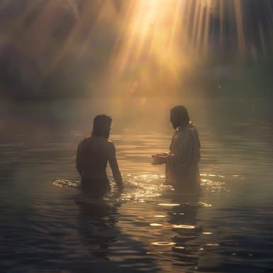 مرقس 1:10 - وللوقت وهو صاعد من الماء رأى السموات قد انشقت والروح مثل حمامة نازلا عليه.