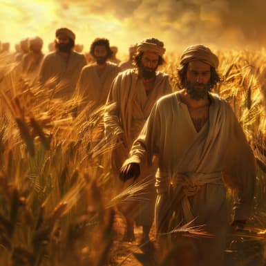 Evangelium podle Marka 2:23 - I stalo se, že šel Ježíš v sobotu skrze obilí, i počali učedlníci jeho jdouce vymínati klasy.