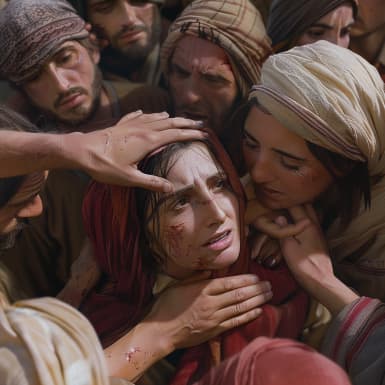 Evangelium podle Marka 5:25 - (Tedy žena jedna, kteráž tok krve měla dvanácte let,