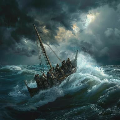 Evangelium podle Marka 6:45 - A hned přinutil učedlníky své vstoupiti na lodí, aby jej předešli přes moře do Betsaidy, až by on rozpustil zástup.