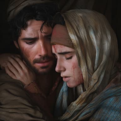 Matteuksen evankeliumi 1:18 - Jesuksen Kristuksen syntymys oli näin: koska Maria hänen äitinsä oli Josephiin kihlattu, ennen kuin he yhteen tulivat, löyttiin hän raskaaksi Pyhästä Hengestä.