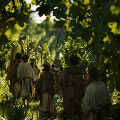 Matouš 20:1 - Nebo podobno jest království nebeské člověku hospodáři, kterýž vyšel na úsvitě, aby najal dělníky na vinici svou.