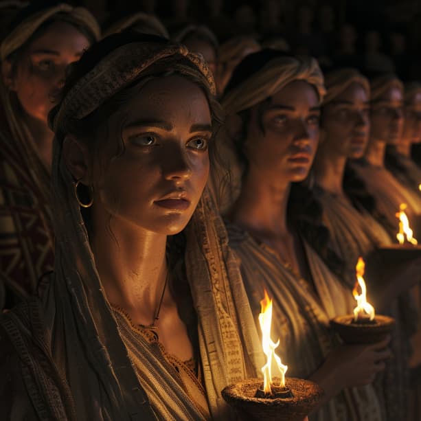 Matouš 25:1 - Tehdy podobno bude království nebeské desíti pannám, kteréžto vzavše lampy své, vyšly proti Ženichovi.