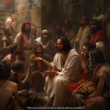 Matteuksen evankeliumi 5:6 - Autuaat ovat, jotka isoovat ja janoovat vanhurskautta; sillä he ravitaan.