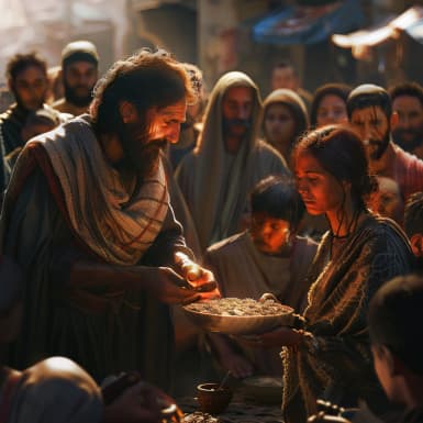 Matteuksen evankeliumi 6:2 - Kuin siis almua annat, niin älä edelläs torvella soita, niinkuin ulkokullatut synagogissa ja kujilla tekevät, että he ihmisiltä kunnioitettaisiin. Totisesti sanon minä teille: he ovat saaneet palkkansa.