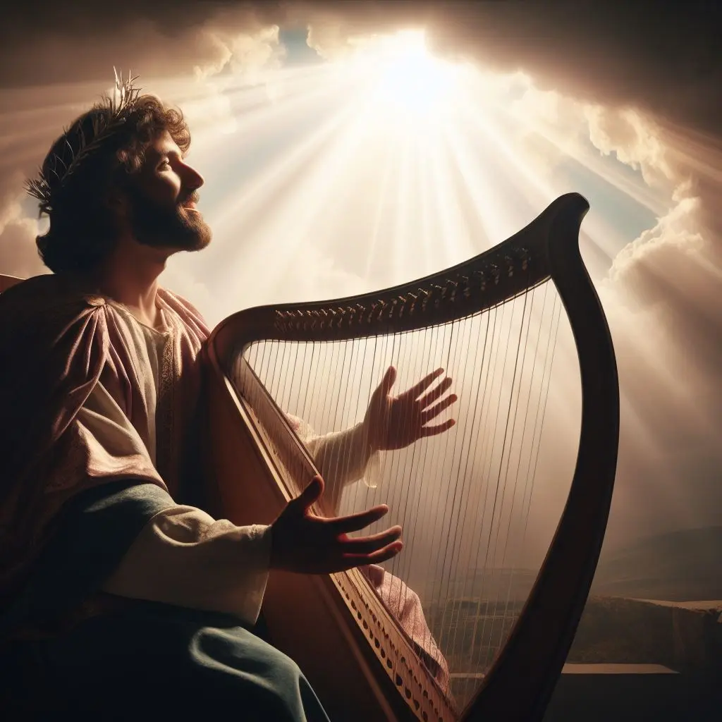 Psalmi 144:9 - Jumala, minä veisaan sinulle uuden virren: minä soitan sinulle kymmenkielisellä psaltarilla,