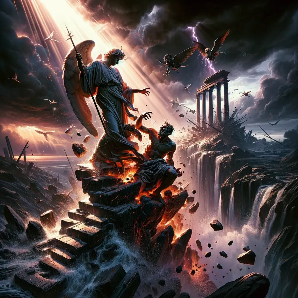 Psalmowie 73:18 - Zprawdęś ich na miejscach śliskich postawił, a podajesz ich na spustoszenie.