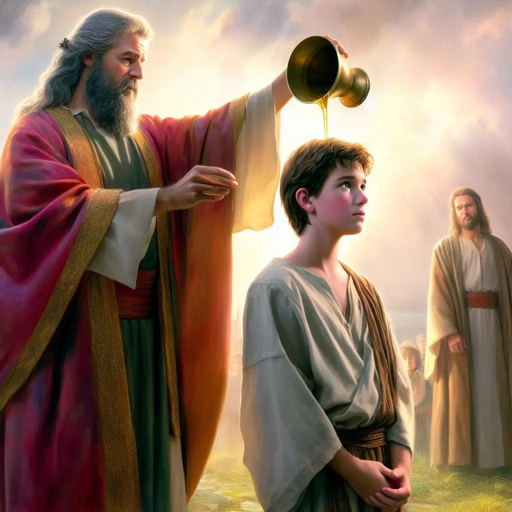 Psalmii 89:20 - am găsit pe robul Meu David, şi l-am uns cu untdelemnul Meu cel sfînt.