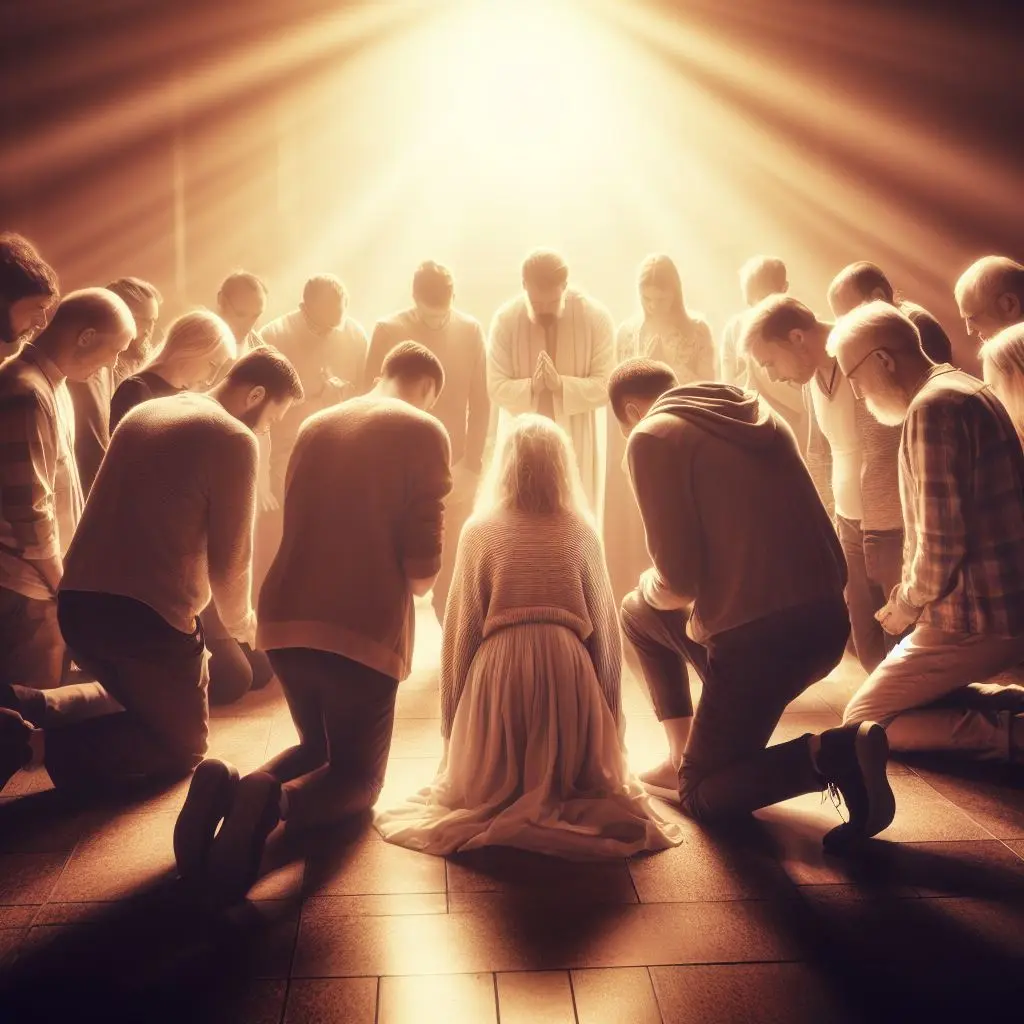 Psalmii 95:6 - veniţi să ne închinăm şi să ne smerim, să ne plecăm genunchiul înaintea Domnului, Făcătorului nostru!