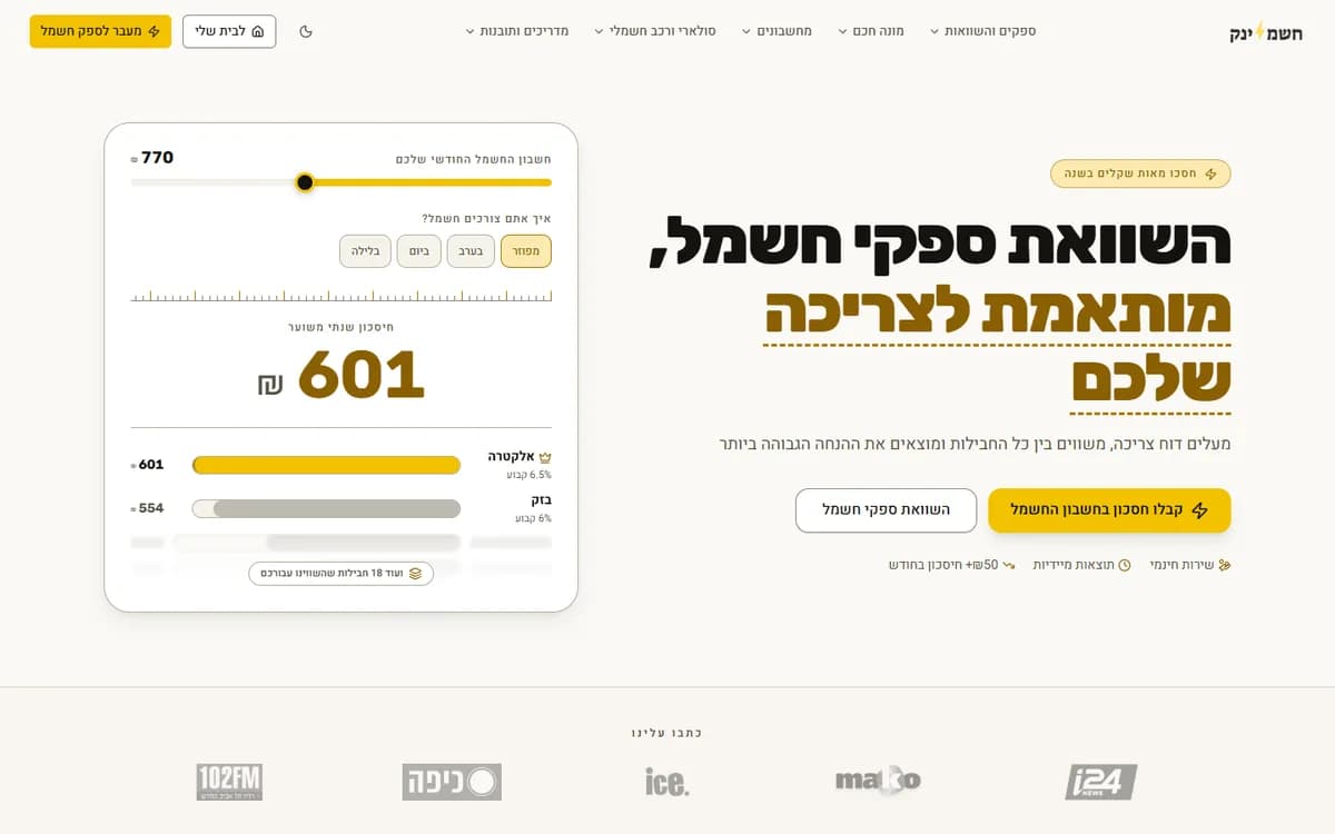 The Chashmalink homepage