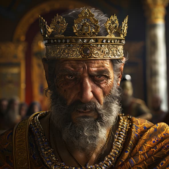 Herod - Cruel ruler of Judea.